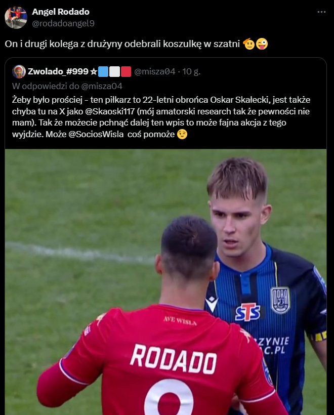 Angel Rodado ODPOWIADA na ''aferę koszulkową'' xD